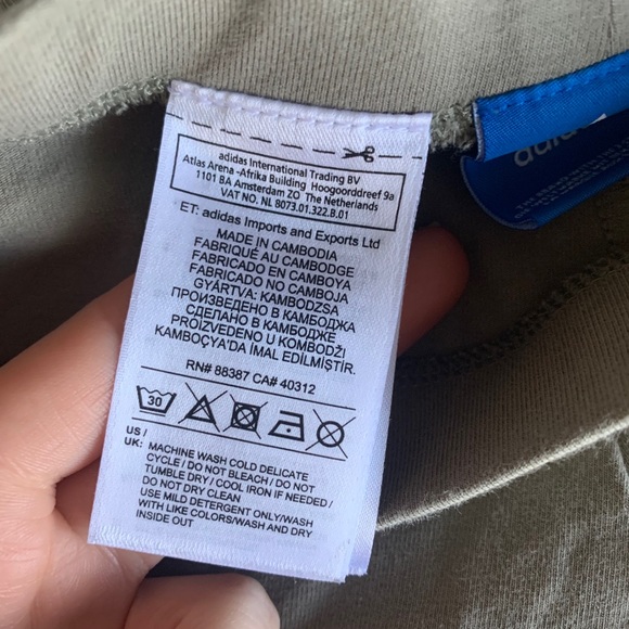 Adidas mid-rise Striped Leggings, Sage Green - Picture 6 of 7